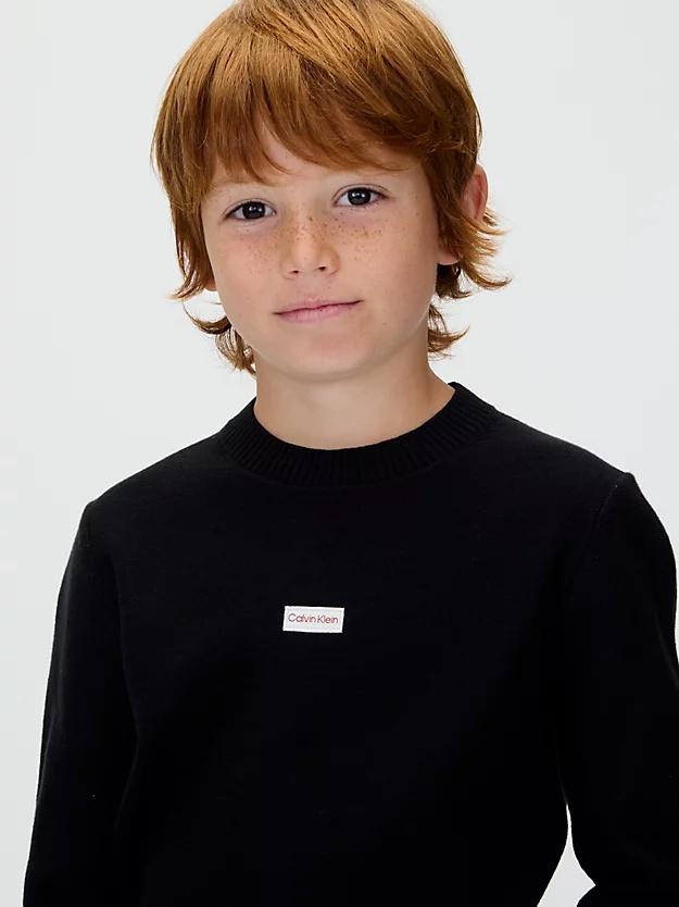 CALVIN KLEIN LOGO LABEL SWEATER