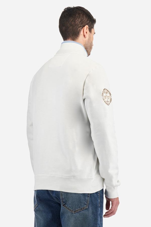 LA MARTINA MAN FULL ZIP SWEATSHIRT BRUSHE