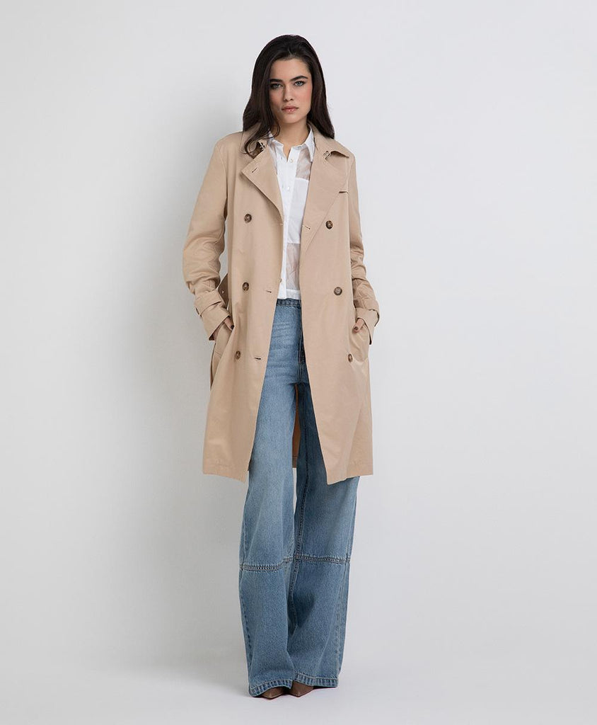 MARKUP TRENCH IN COTONE DOPPIOPETTO