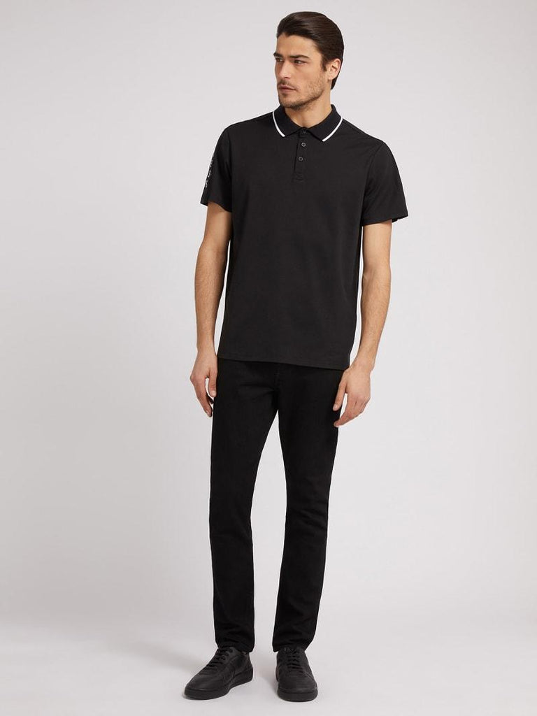 GUESS SS PAUL PIQUE TAPE POLO