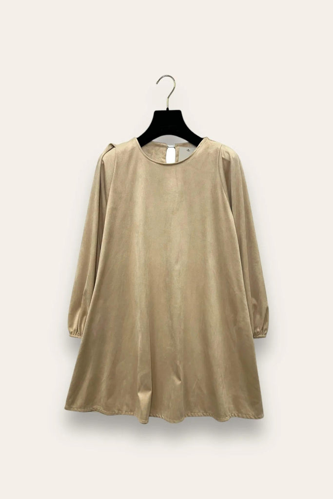 LOVEme Abito in dainetto con bottone dietro