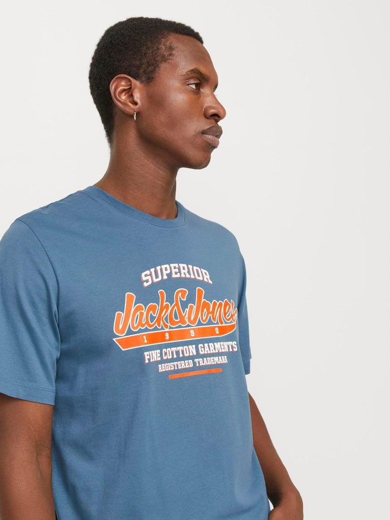 JACK AND JONES JJELOGO TEE SS O-NECK 2 COL SS25 SN