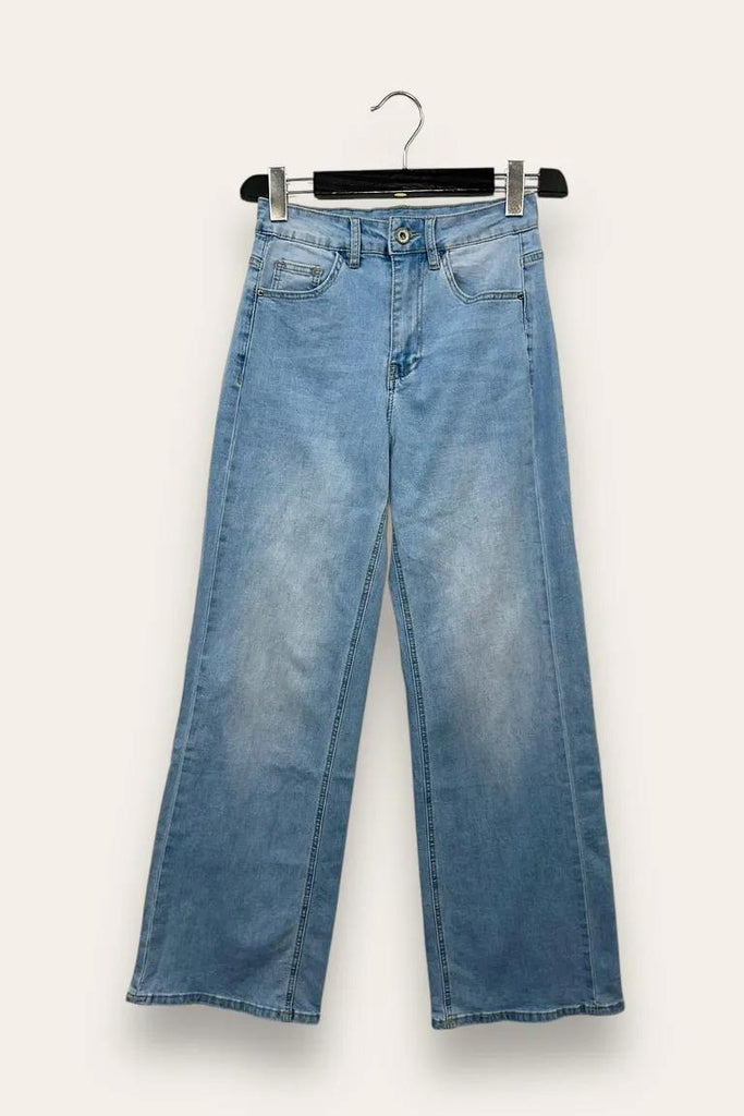 LOVEme Jeans a palazzo con cucitura particolare