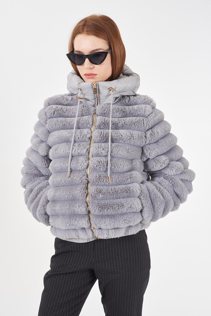 YES ZEE GIUBBINO DONNA TIPO BOMBER, REVERSIBILE