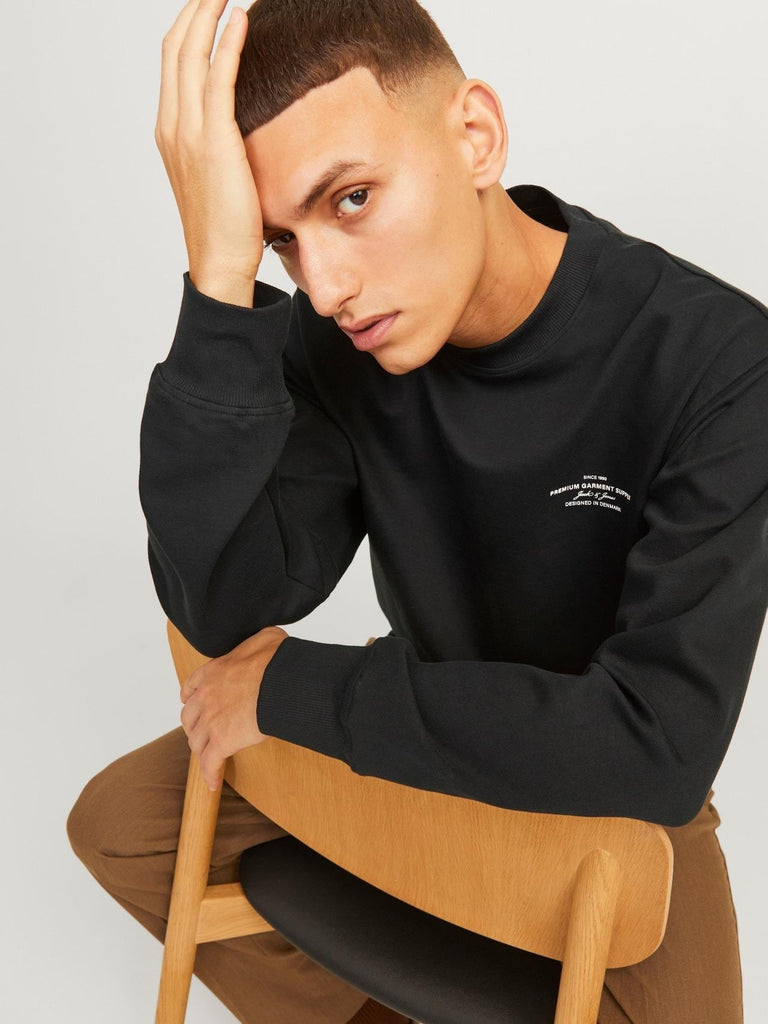 JACK AND JONES JPRBLACHAD BRANDING SWEAT CREW NECK LN