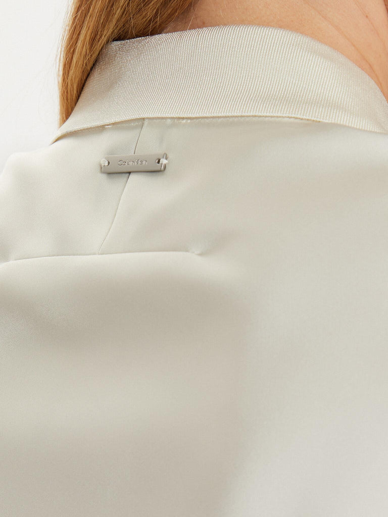 CALVIN KLEIN TECH SATIN HS POLO S