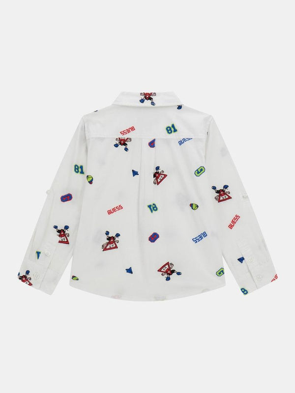 GUESS POPLIN ADJ. LS SHIRT