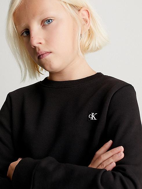 CALVIN KLEIN JEANS MONOGRAM MINI BADGE CREWNECK