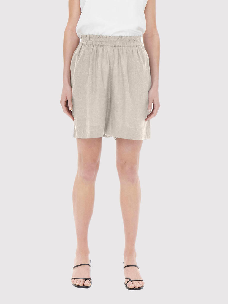 ONLY ONLTOKYO HW LINEN BLEND SHORTS PNT NOOS