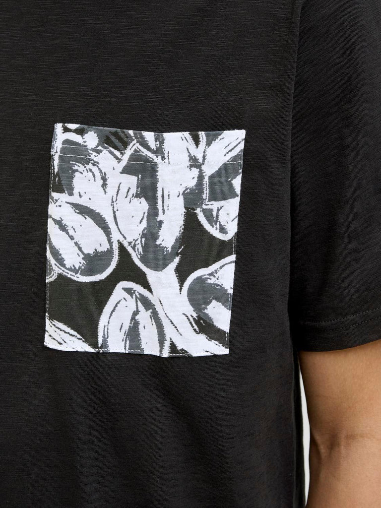 JACK AND JONES JORSPLIT AOP POCKET TEE SS CREW NECK