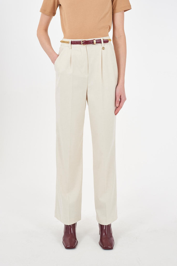 YES ZEE PANTALONE DONNA CHINOS CON ELASTICO VITA DIETRO