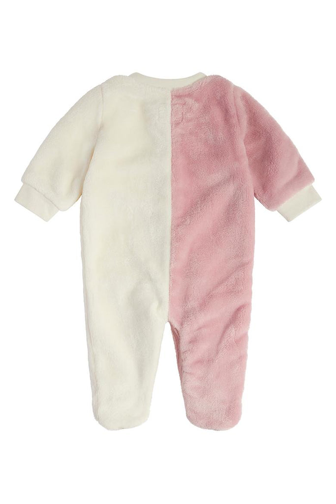 GUESS FAUX FUR OVERALL W/ZIP