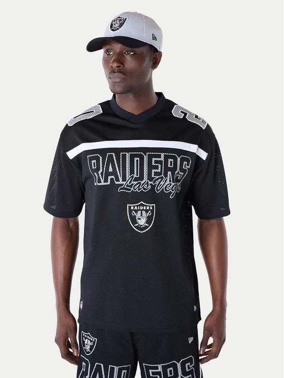 NEW ERA NFL MESH GRPHC JERSEY LASRAI  BLK