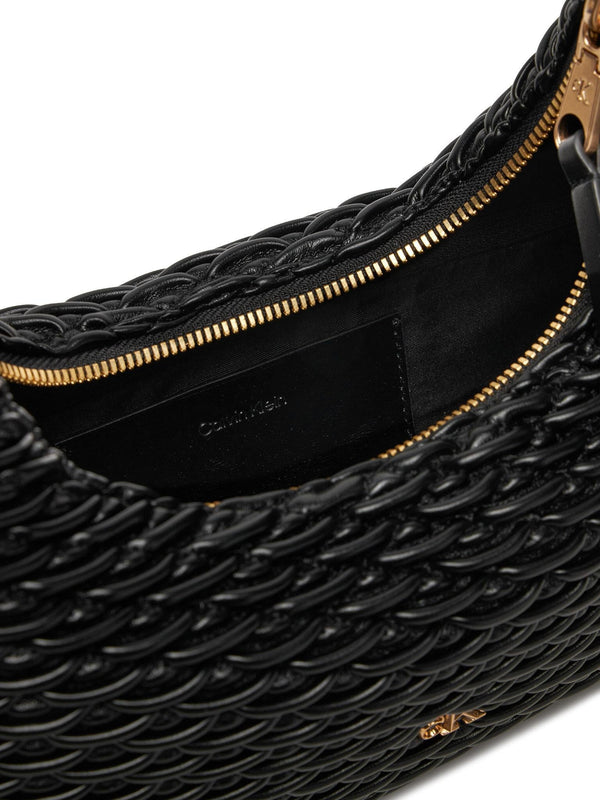 CALVIN KLEIN PLEATED SHOU?LDER BAG