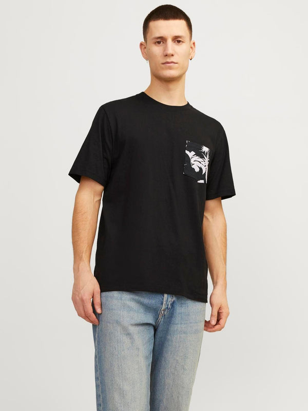 JACK AND JONES JORARUBA CONVO POCKET TEE SS CREW NEC LN