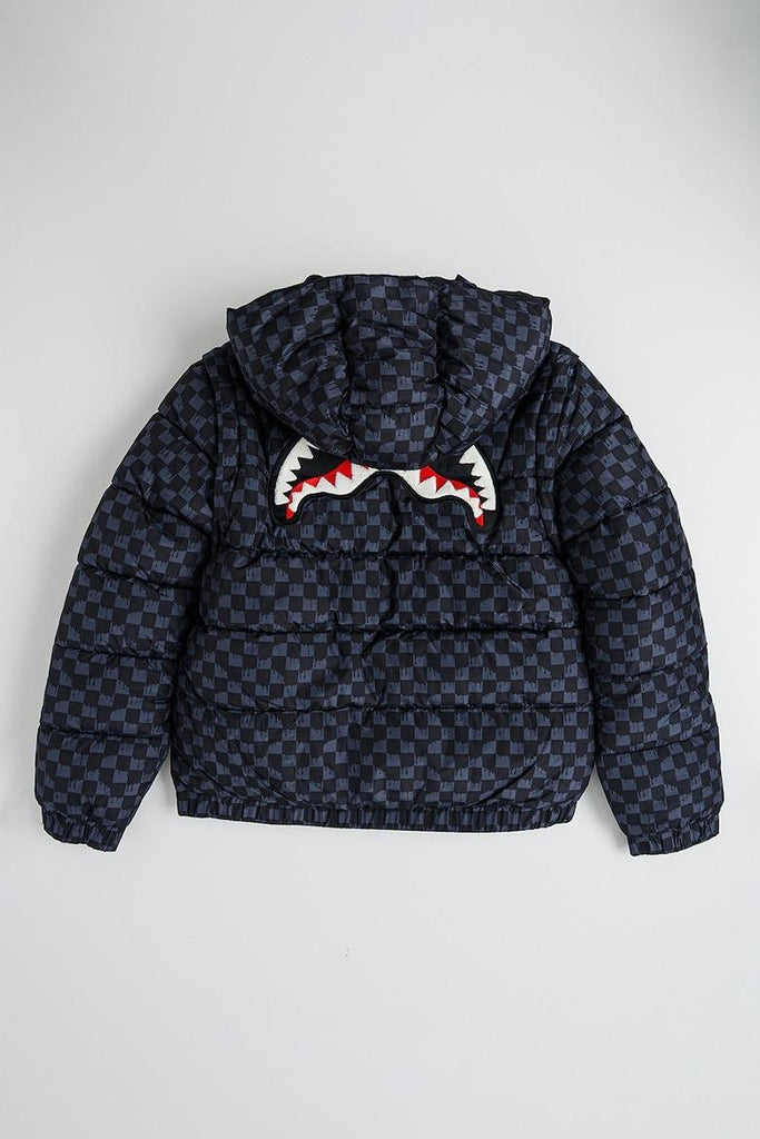 SPRAYGROUND DRIP CHECK DETACH SLEEVE DOWN JKT J