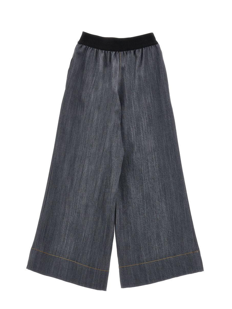 MONNALISA PANTA FLUIDO DENIM TENCEL
