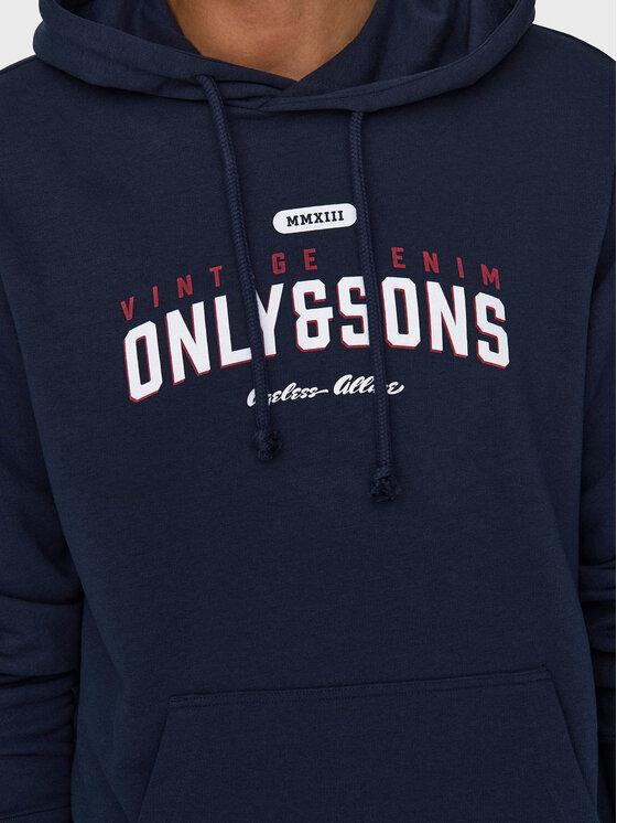 ONLY&SONS ONSLENNY REG VINTAGE PRINT HOOD SWEAT
