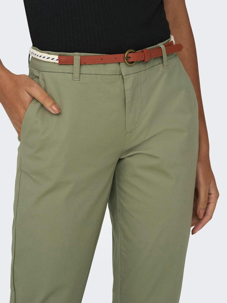 ONLY ONLBIANA MW COTTON BELT CHINO CC PNT