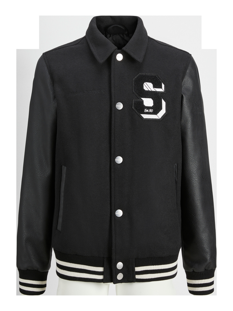 JACK JONES KIDS JORCARTER VARSITY WOOL BLEND BOMBER JNR