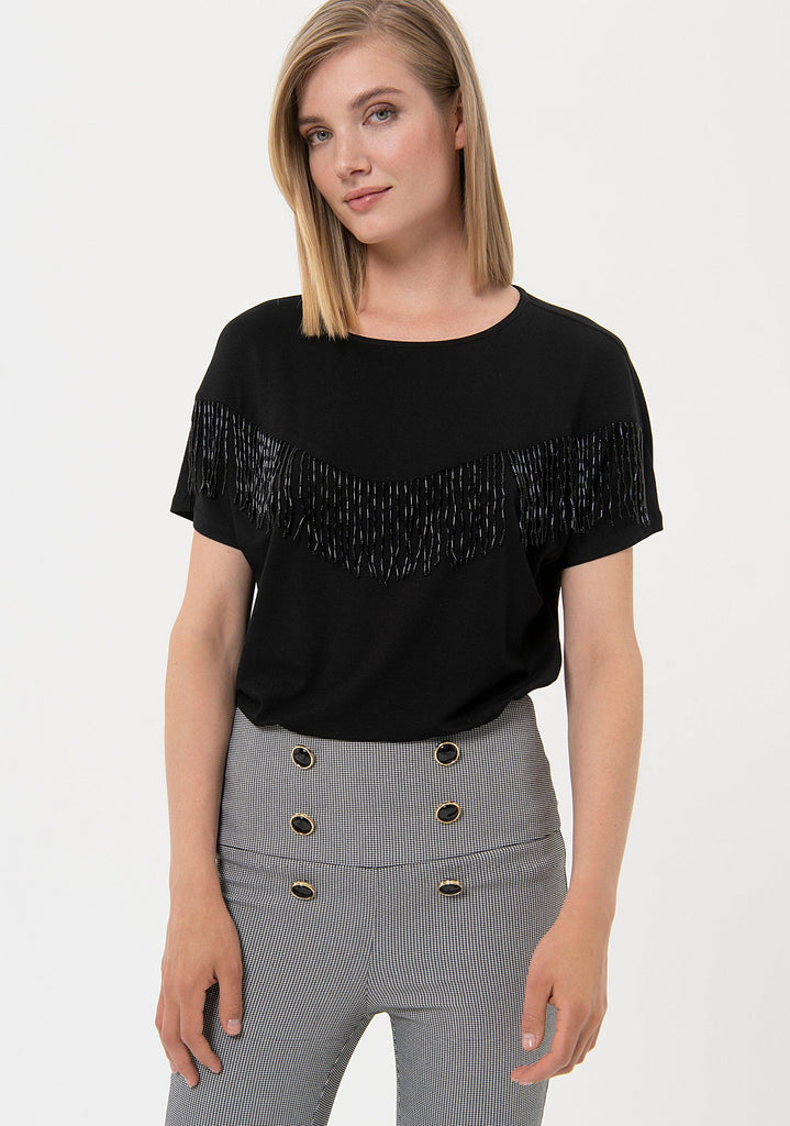 FRACOMINA LEGGINGS BLACKWHITE