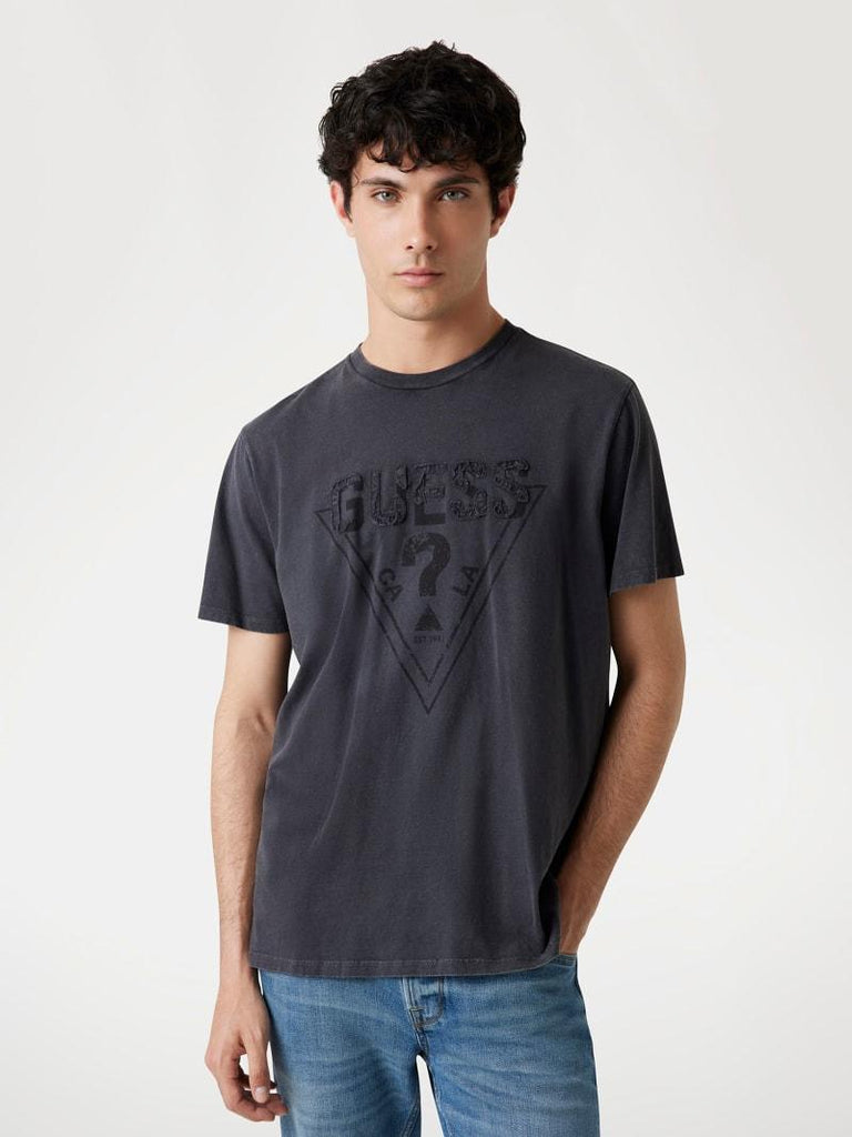 GUESS SS BSC GUESS INSET LOGO TEE