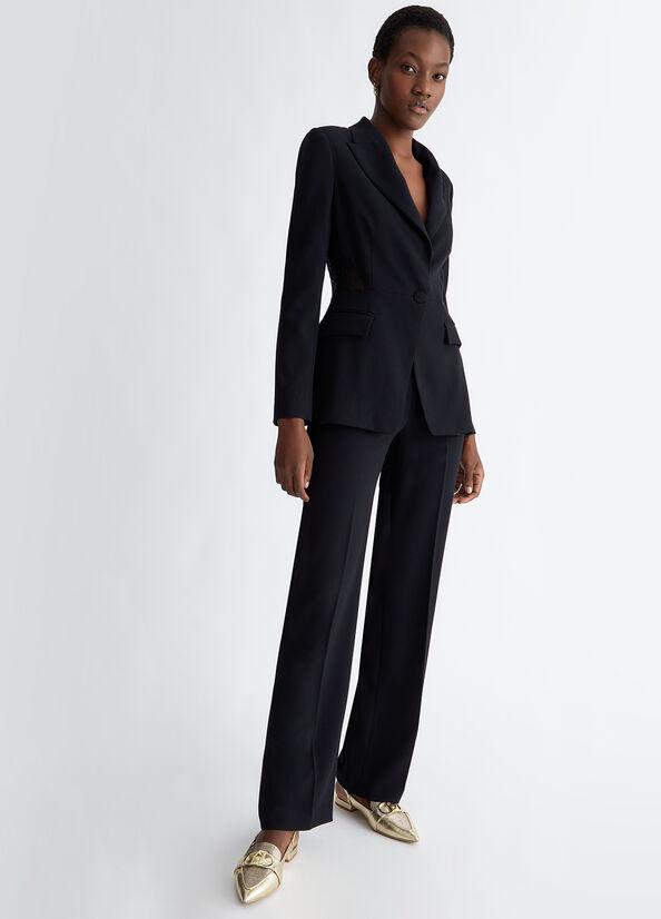 LIU JO PANT.CUT-OUT C/PIZZO