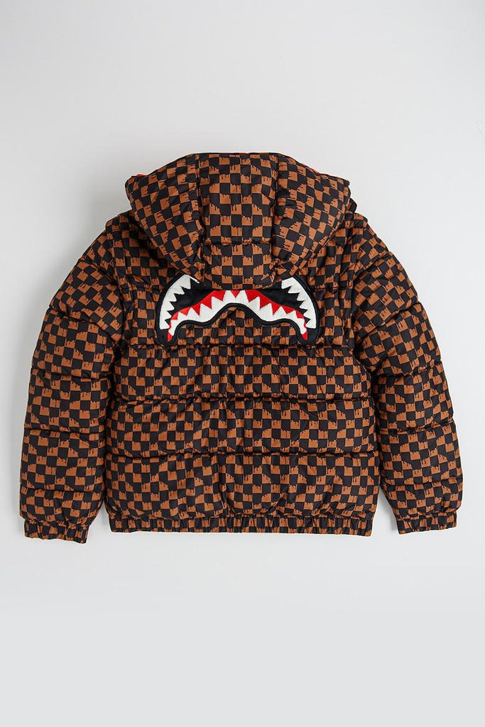 SPRAYGROUND DRIP CHECK DETACH SLEEVE DOWN JKT J