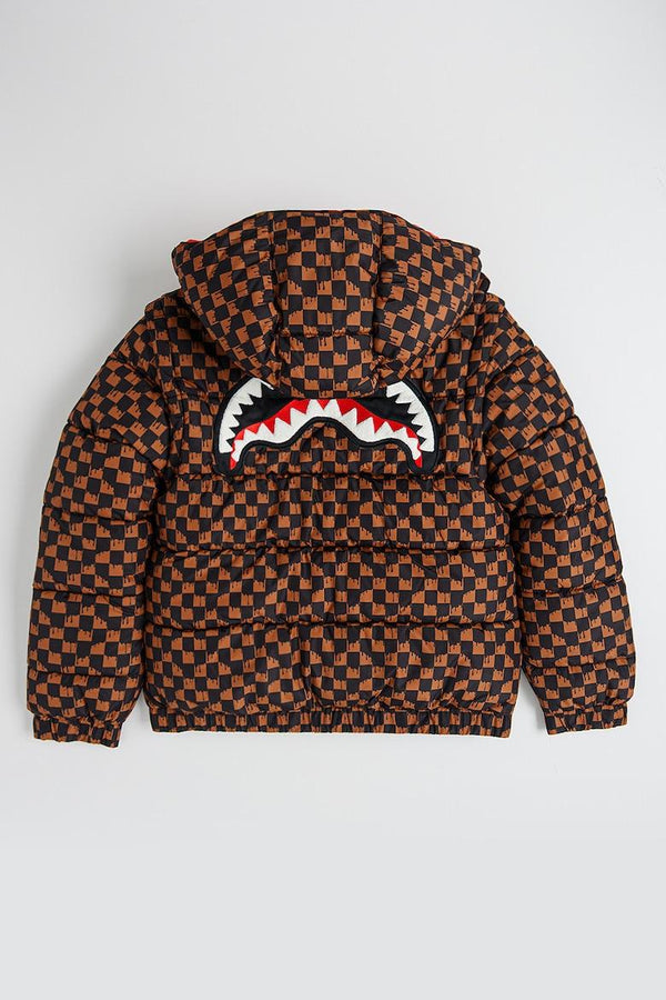 SPRAYGROUND DRIP CHECK DETACH SLEEVE DOWN JKT J