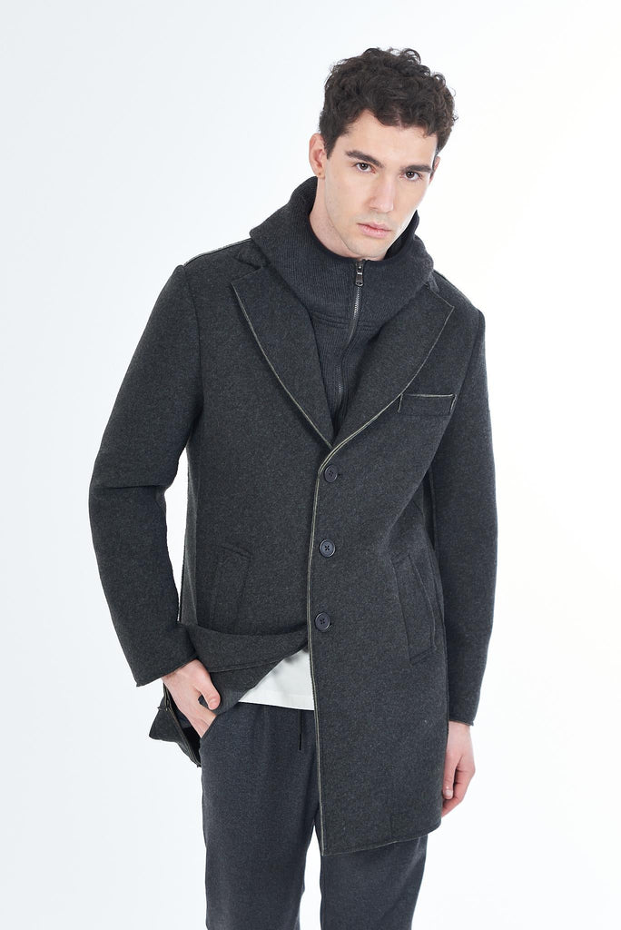 YES ZEE CAPPOTTO UOMO SFODERATO