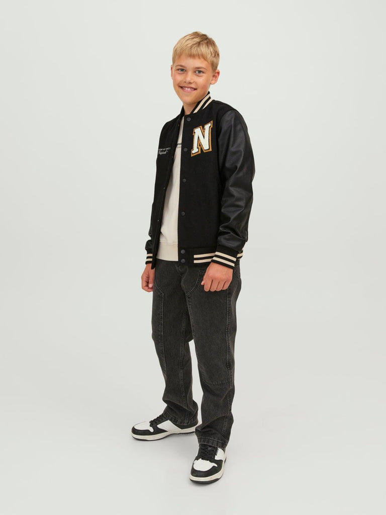 JACK JONES KIDS JORCOLLEGE WOOL BLEND BOMBER JACKET JNR