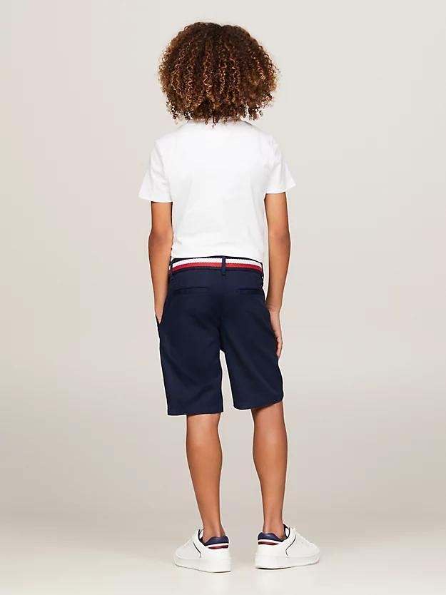 TOMMY HILFIGER WOVEN BELTED SHORTS