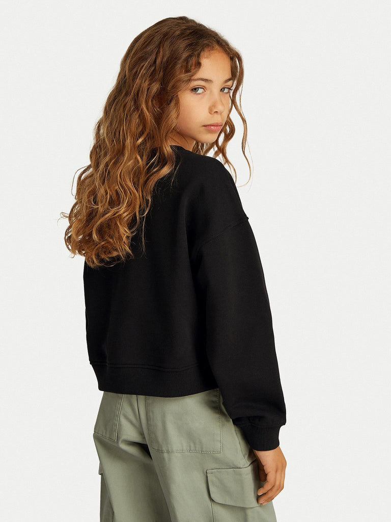 CALVIN KLEIN JEANS GLITTER MONOLOGO CN SWEATSHIRT