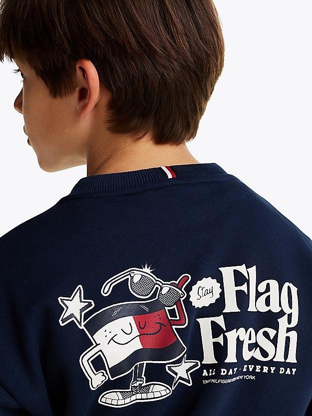 TOMMY HILFIGER FUN FLAG SWEATSHIRT