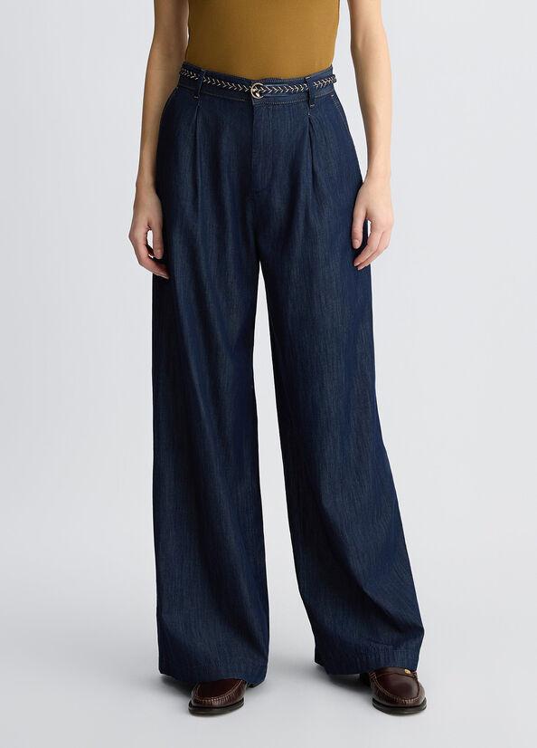 LIU JO PANT.FLARE PIEGHE H.W.