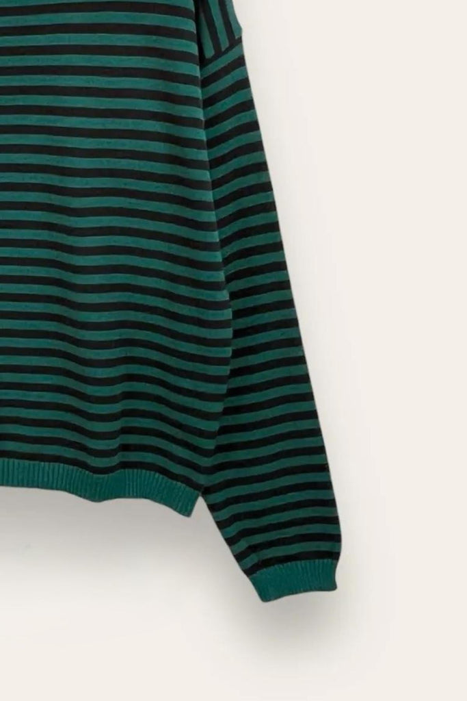 LOVEme Maglia girocollo a righe bicolore