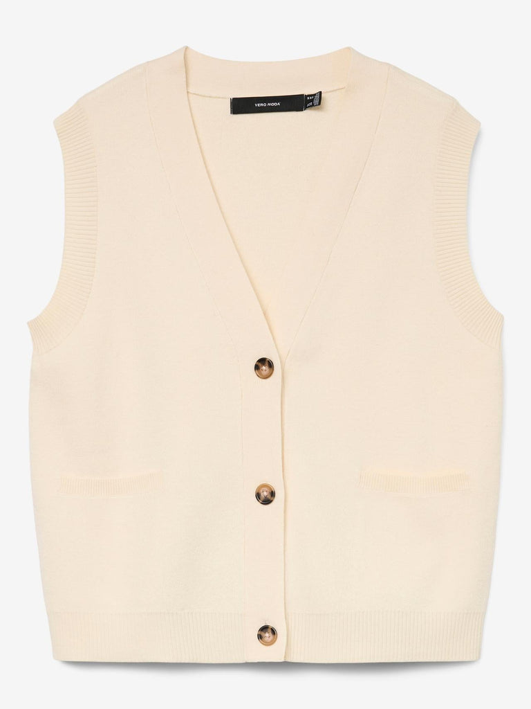 VERO MODA VMSABA SL V-NECK BUTTON VEST