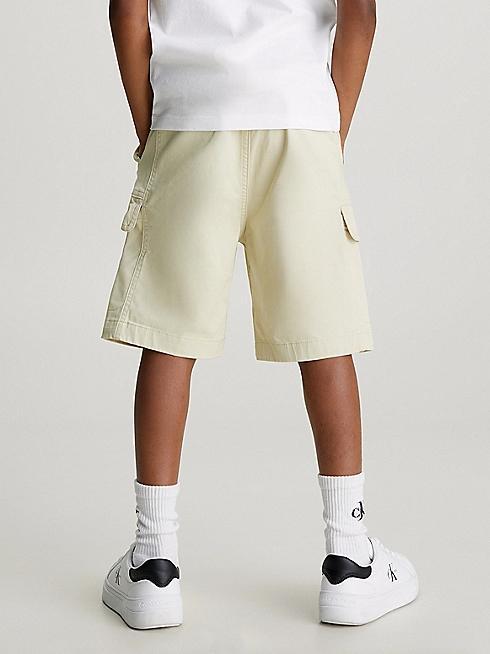 CALVIN KLEIN JEANS SATEEN CARGO SHORTS