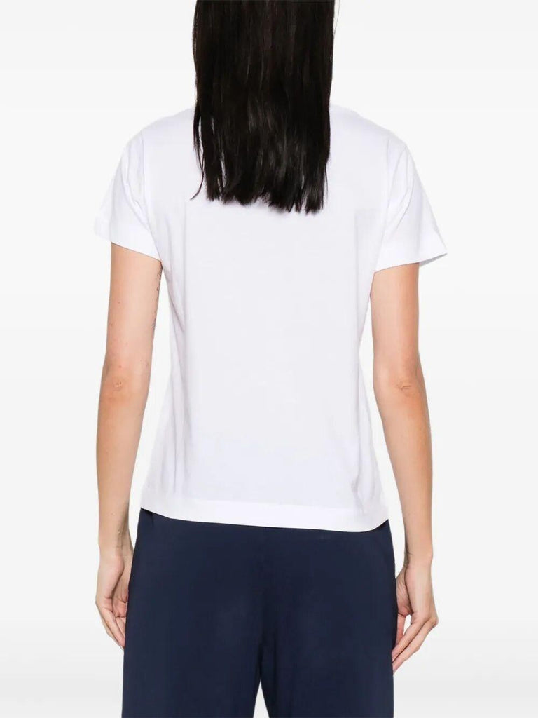 PINKO BASICO T-SHIRT JERSEY LOGO PIN