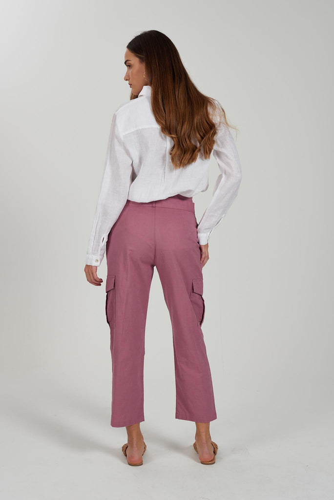 YES ZEE CAMICIA DONNA MISTO LINO