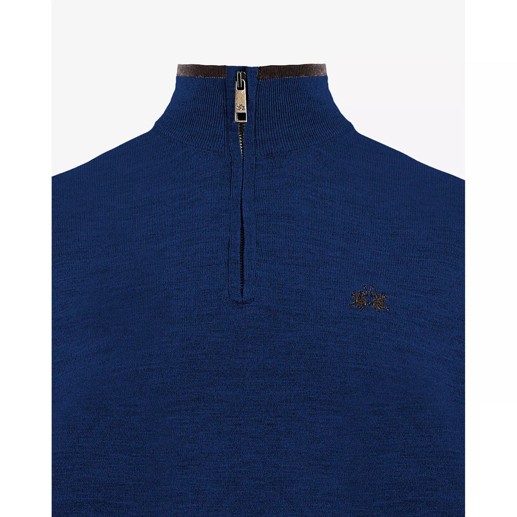 LA MARTINA MAN HALF ZIP SWEATER MERINO WO