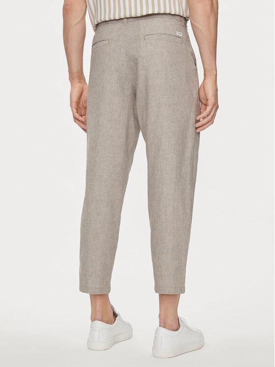JACK AND JONES JPSTBILL JJDAVE LINEN BLEND TAP. CROP