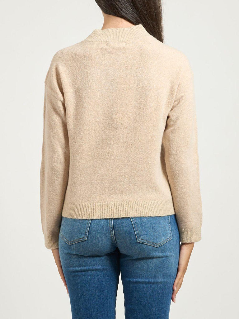 YES ZEE MAGLIA DONNA LUPETTO CROPPED