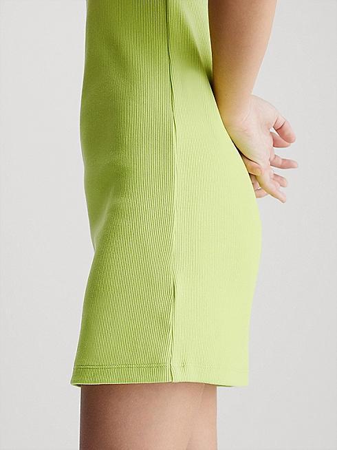 CALVIN KLEIN JEANS RIB BADGE SQUARE NECK TANK DRE