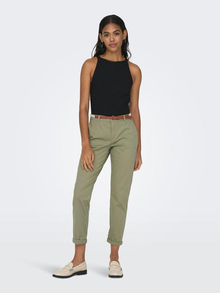 ONLY ONLBIANA MW COTTON BELT CHINO CC PNT