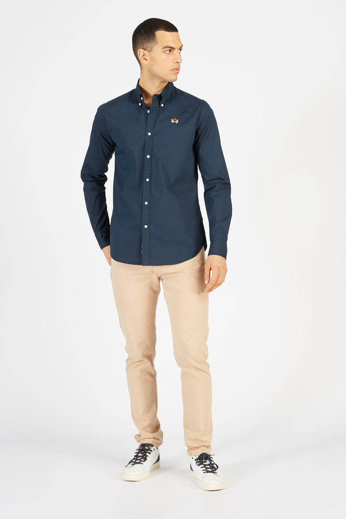 LA MARTINA MAN SHIRT L/S POPLIN STRETCH
