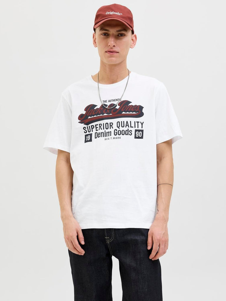 JACK AND JONES JJELOGO TEE SS O-NECK 2 COL AW25 SN