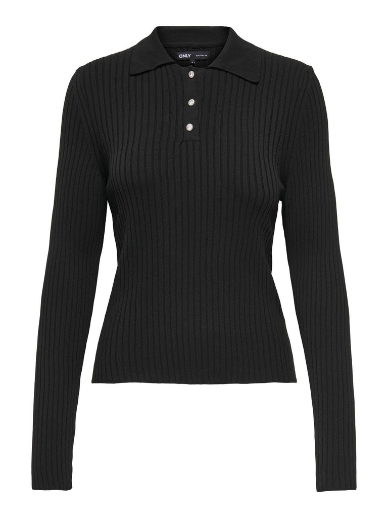 ONLY ONLELISA L/S RIB POLO RP KNT