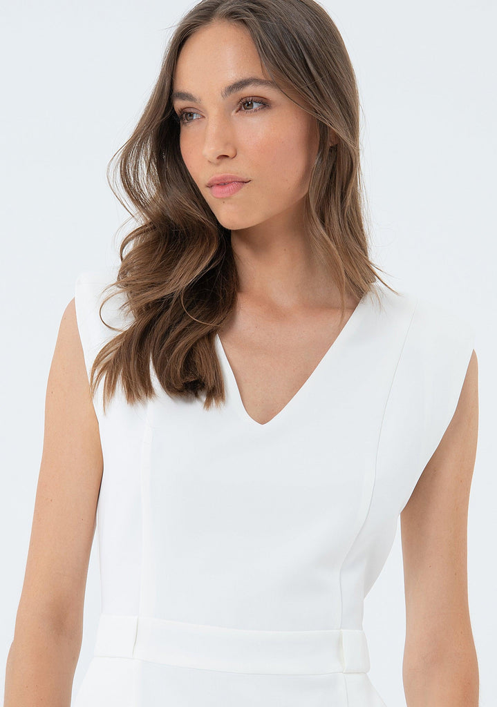 FRACOMINA MINI DRESS WHITE