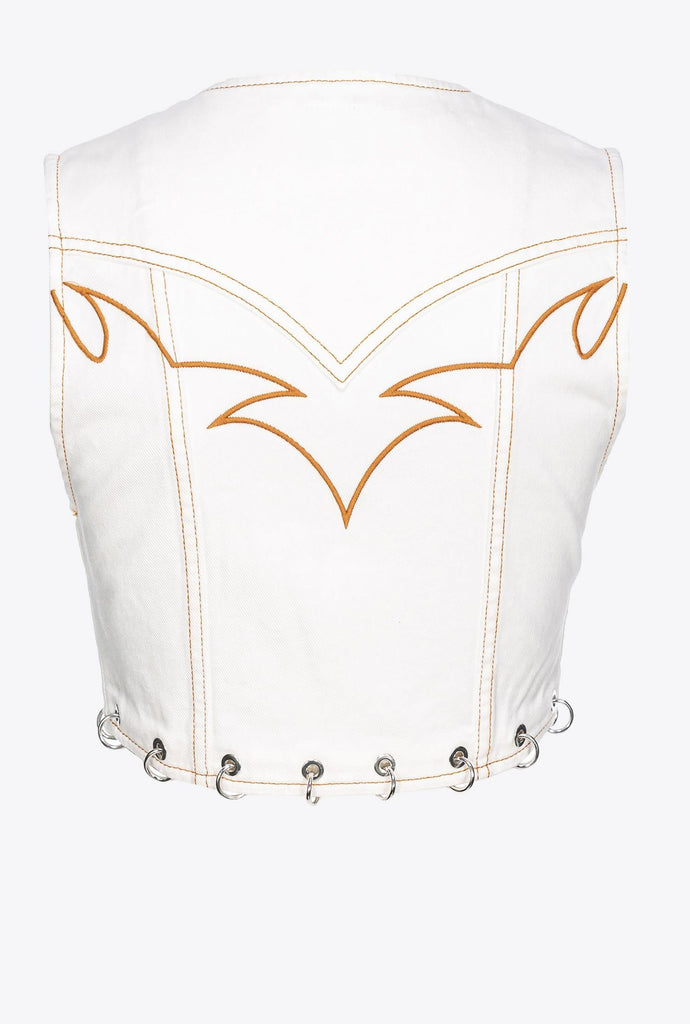 PINKO DRACULA GILET BULL SLEGATO